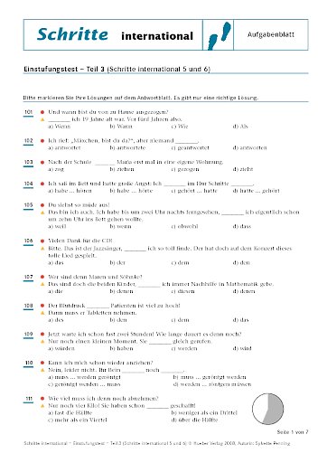 Aufgaben- und Antwortblätter