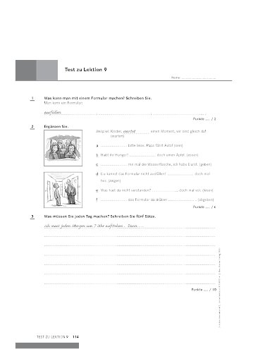 Test zu Lektion 9