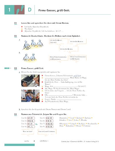 Lektion 1 Schritt D: Firma Gasser, grüß Gott.
