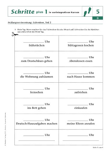 Schreiben, Teil 2