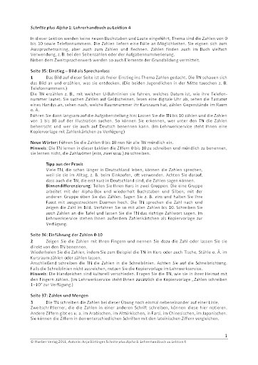 Lehrerhandbuch