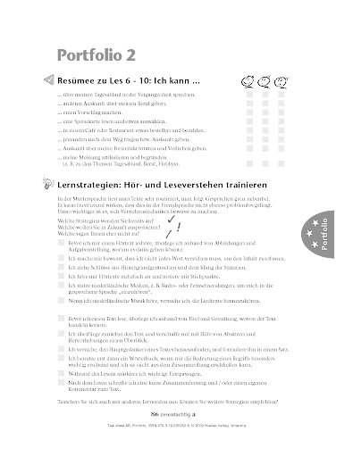 Portfolio 2 nach Les 10