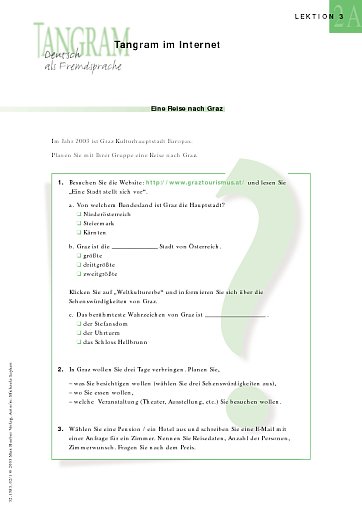 Internet-Recherche: Eine Reise nach Graz
