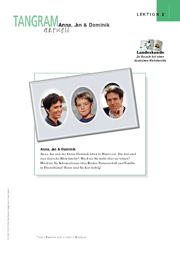 Zu Besuch bei einer deutschen Kleinfamilie