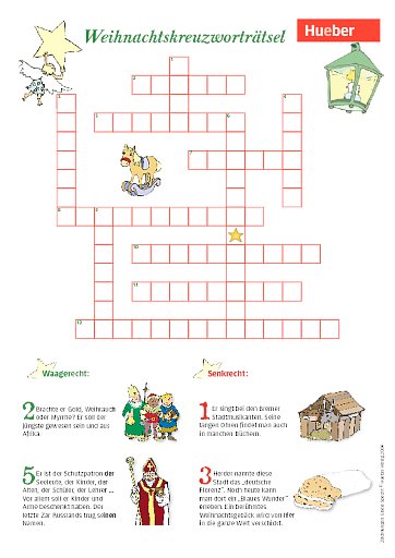 Weihnachtskreuzworträtsel