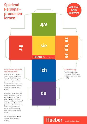 Würfel zu den  Personalpronomen