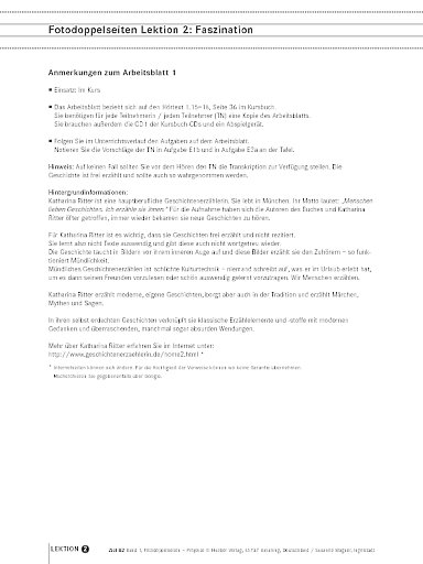 Fotodoppelseiten Lektion 2: Faszination