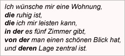 Ich wünsche mir ...