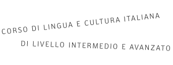 corso di lingua et cultura Italiano