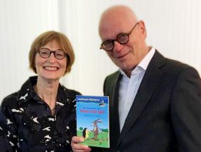 Foto mit Michaela Hueber und Heinz-Jürgen Valeske