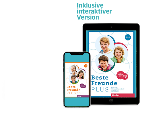 Tablet und Smartphone mit Coverabbildung von Beste Freunde Plus A1.1 und A1.2