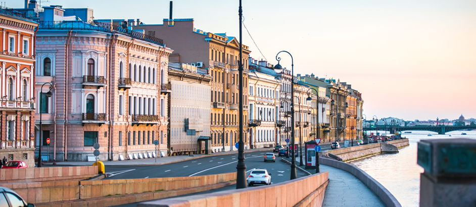 Stadtansicht von St. Petersburg