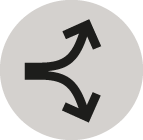 Symbol zur Binnendifferenzierung: Pfeil nach oben und unten