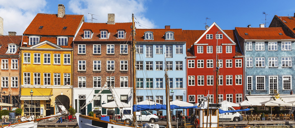 Häuserzeile am Hafen von Kopenhagen