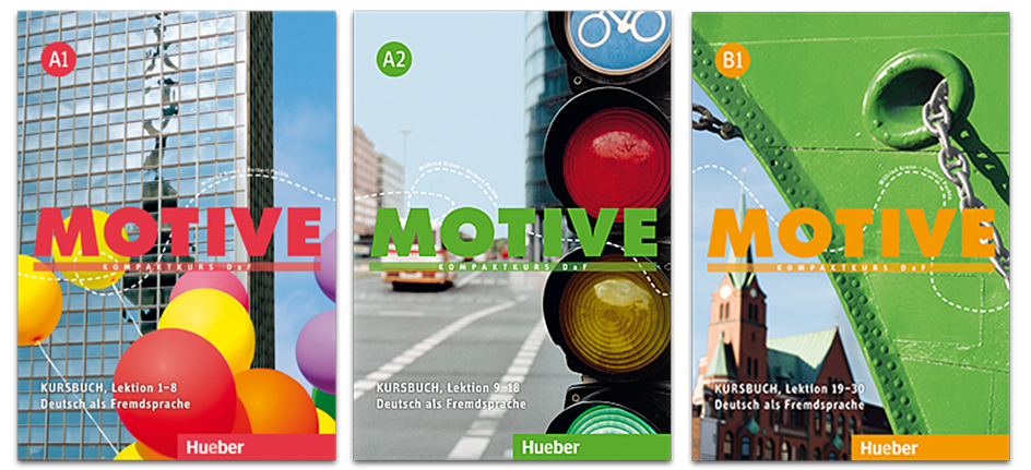 Cover der Kursbücher von Motive A1 bis B1