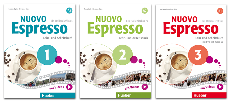 Coverabbildungen der deutschsprachigen Ausgabe von Nuovo Espresso Band 1 bis 3