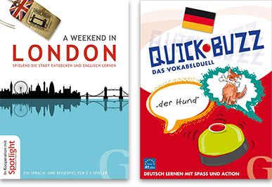 Coverabbildungen von A weekend in London und Quickbuzz