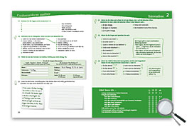 Abbildung einer Lehrwerksseite aus dem Arbeitsbuch mit Phonetiktraining und Checkliste des neuen Lernstoffes