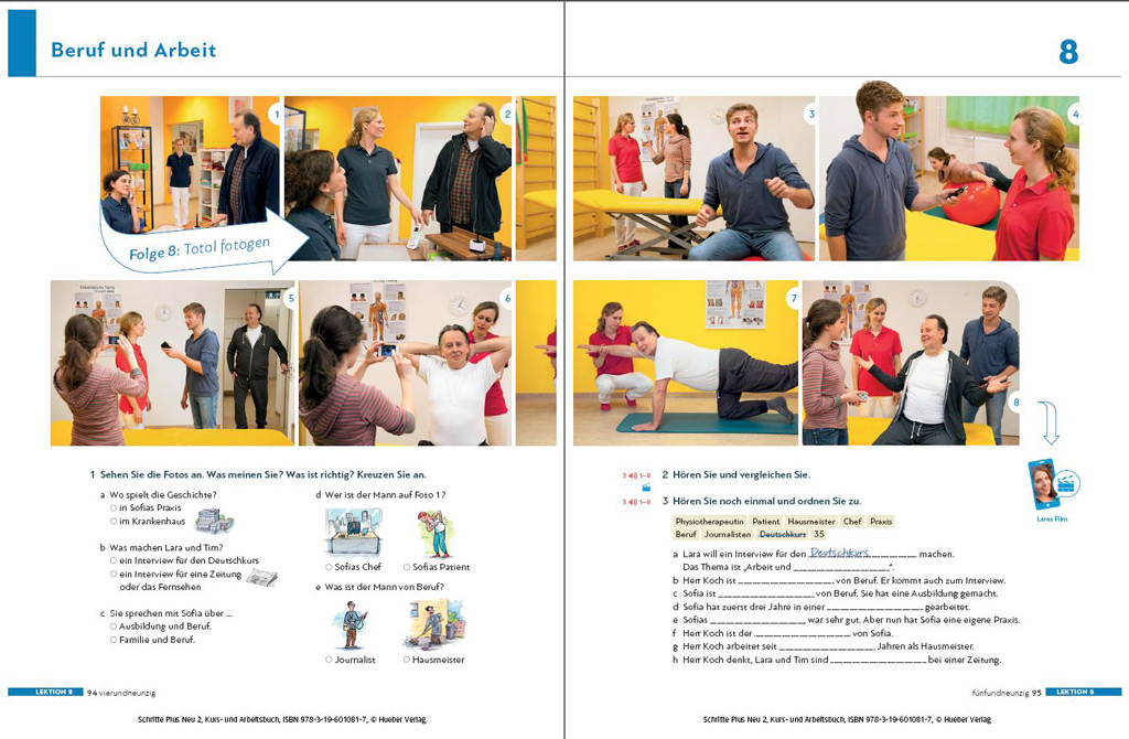 Schritte Plus Neu B1.1 ответы Arbeitsbuch Deutschland www.hueber.de