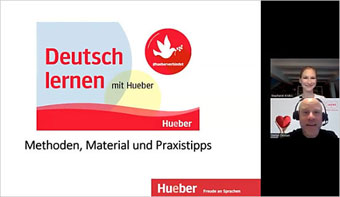 Screenshot eines Webinars mit Stefan Deinzer und Dr. Stephanie Krebs 